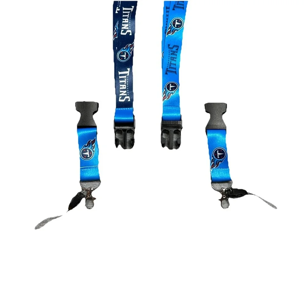 Tennessee Titans NFL Lot of 2 Keychain Blue New Ring Reversible‎ 22 Inch